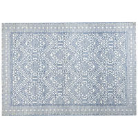 TEPPICH Blau 160/230 cm Kawas - Blau, Textil (160/230cm) - Beliani