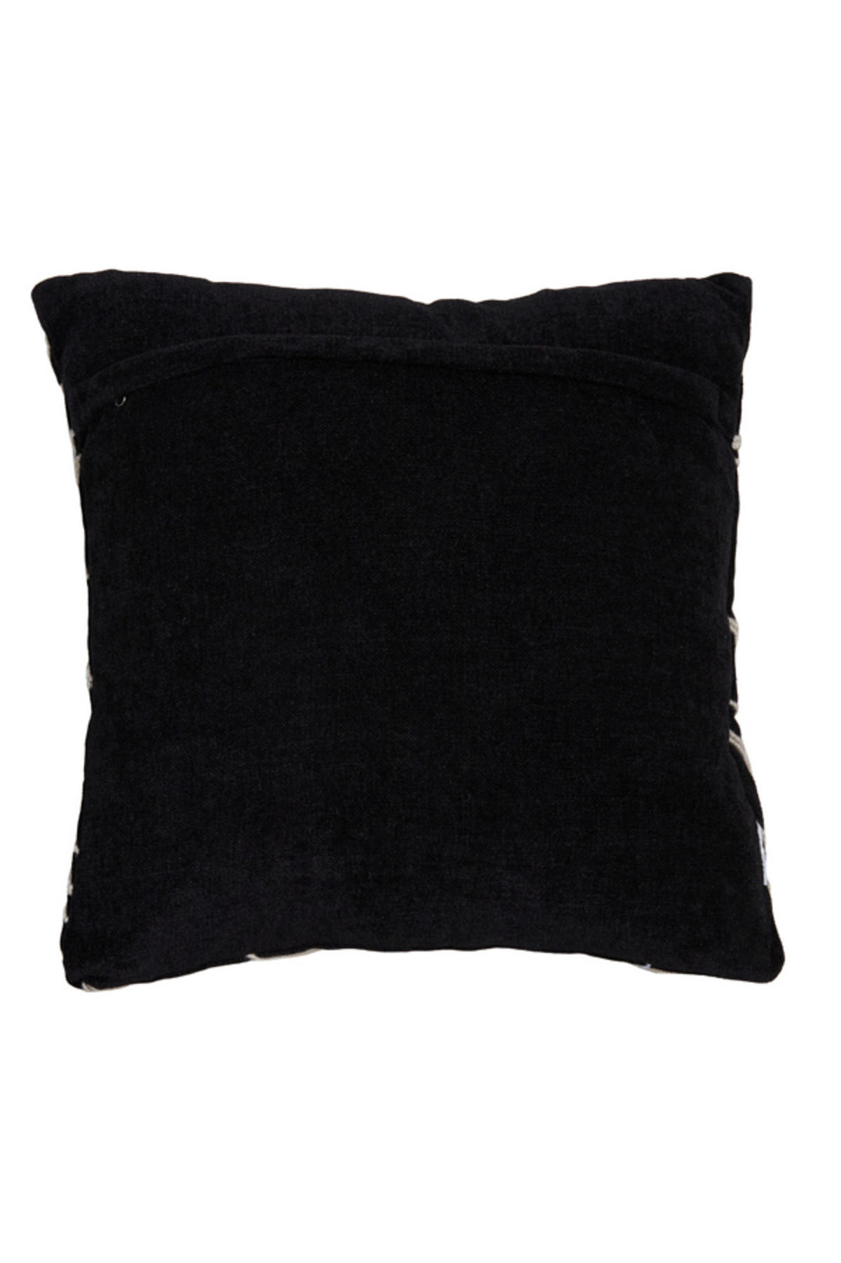 DEKOKISSEN Castro Schwarz 45/45/10 cm - Schwarz, Textil (45/45cm) - Light & Living