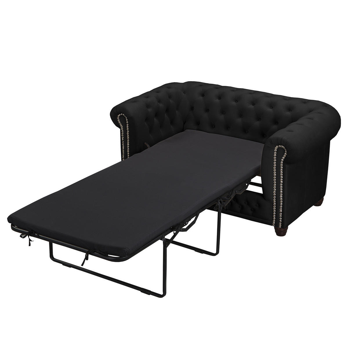 2-SITZER SOFA - Buchefarben/Schwarz, Buchenholz/Textil (148/72/86cm) - home24