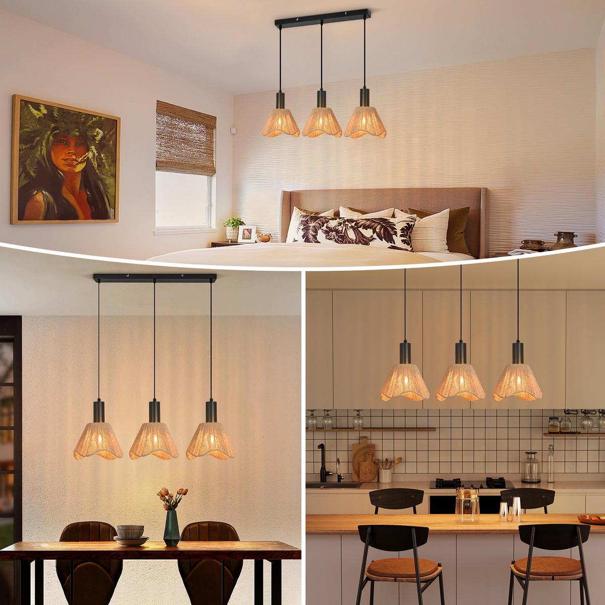 PENDELLEUCHTE Zachary 74/56/120 cm - Braun, Metall (74/56/120cm) - ZMH