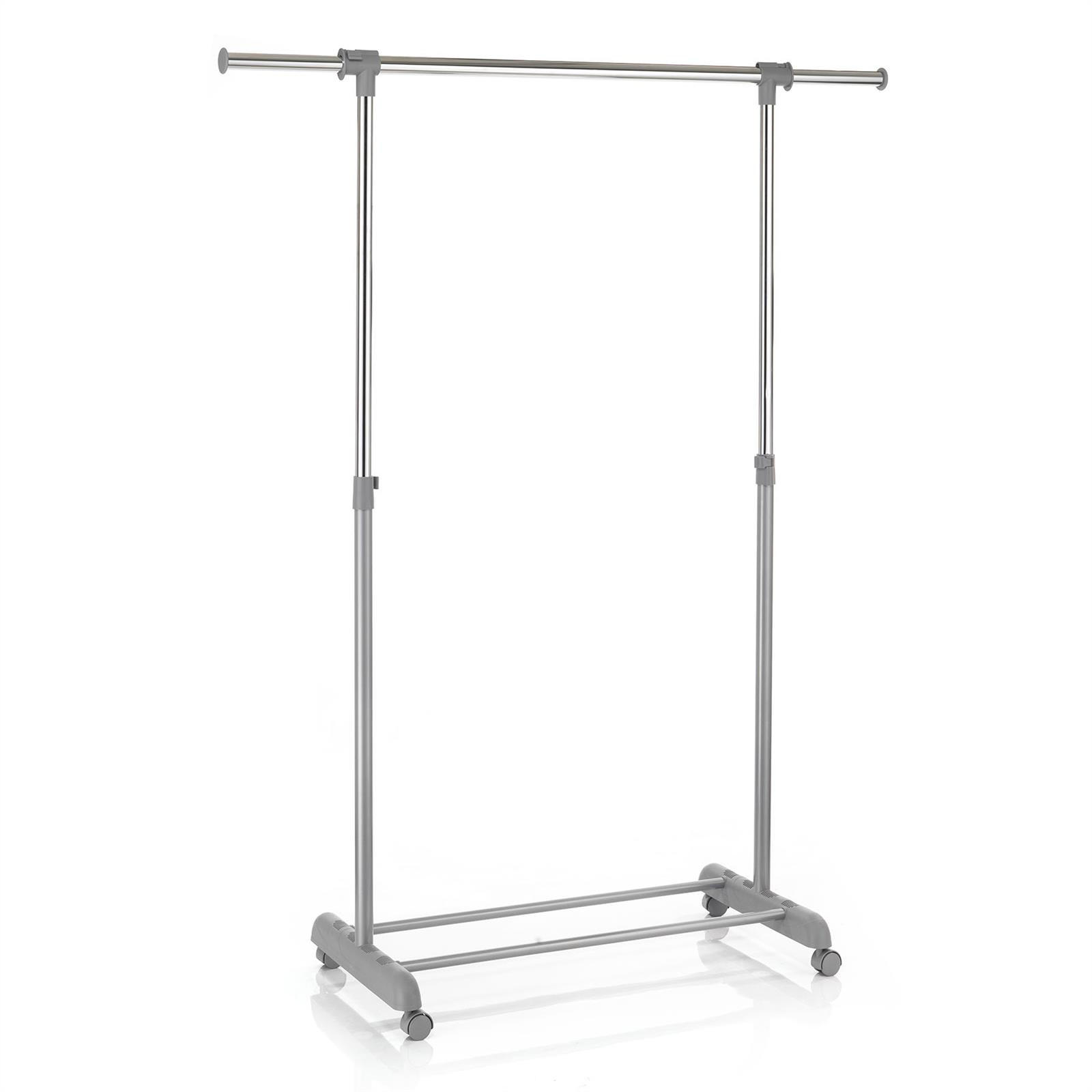 CARO-Möbel Rollgarderobe Grau 93x96x44 cm