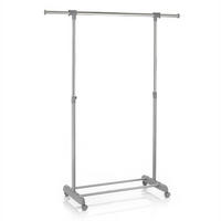 ROLLGARDEROBE SALA - Grau, Metall (93/96/44cm) - CARO-Möbel