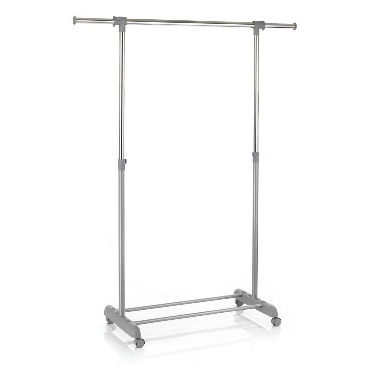 ROLLGARDEROBE SALA - Grau, Metall (93/96/44cm) - CARO-Möbel
