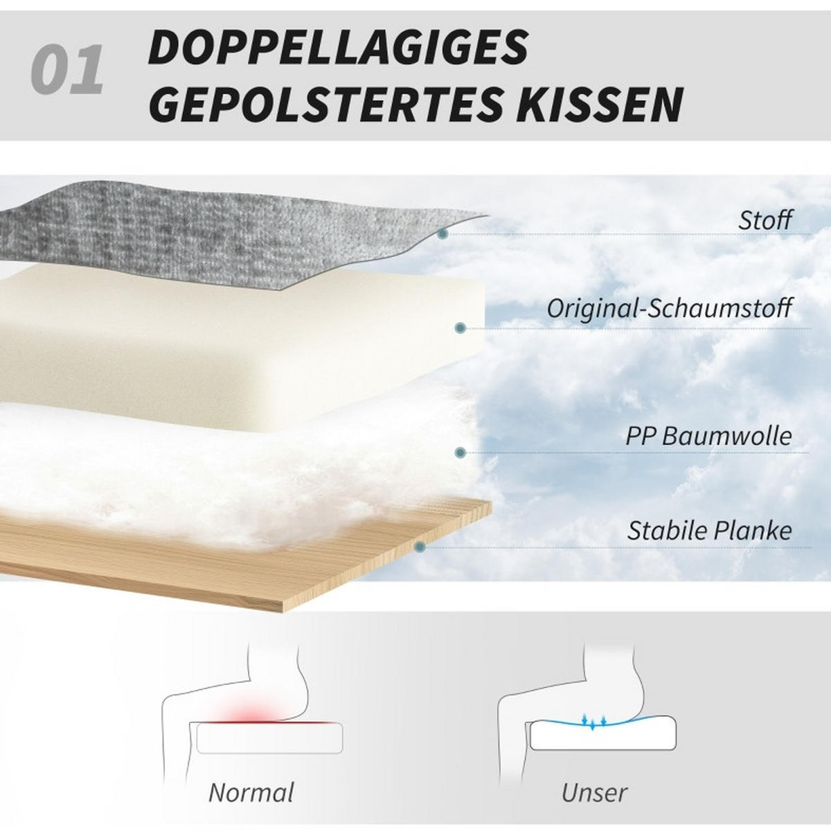BÜROSTUHL in Grau 63,5x81x102 cm, drehbar und höhenverstellbar, mit Kippfunktion - Grau, Textil (81/102/63.5cm) - IVMEU