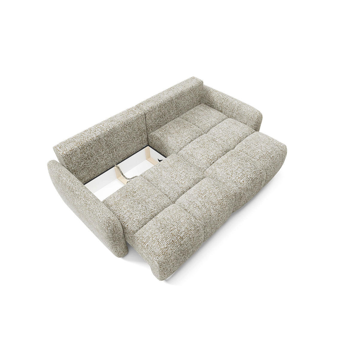 ECKSOFA Vittoria Grau meliert - Grau, Holz (240/165cm) - Petits-meubles