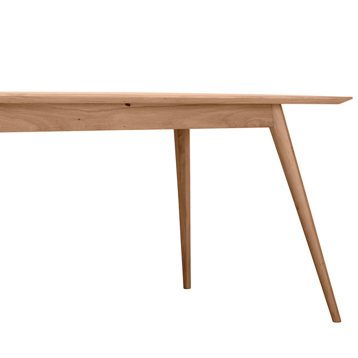 ESSTISCH - Massivholz - Eichefarben, Holz (90/180/75cm) - home24