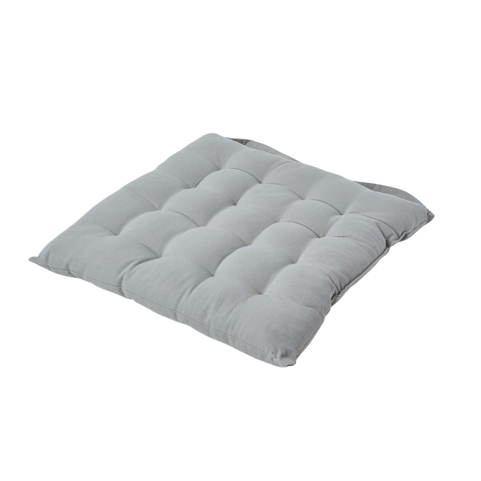 STUHLKISSEN grau 40/40/6,5 cm - Grau, Textil (40/40/6.5cm) - Homescapes