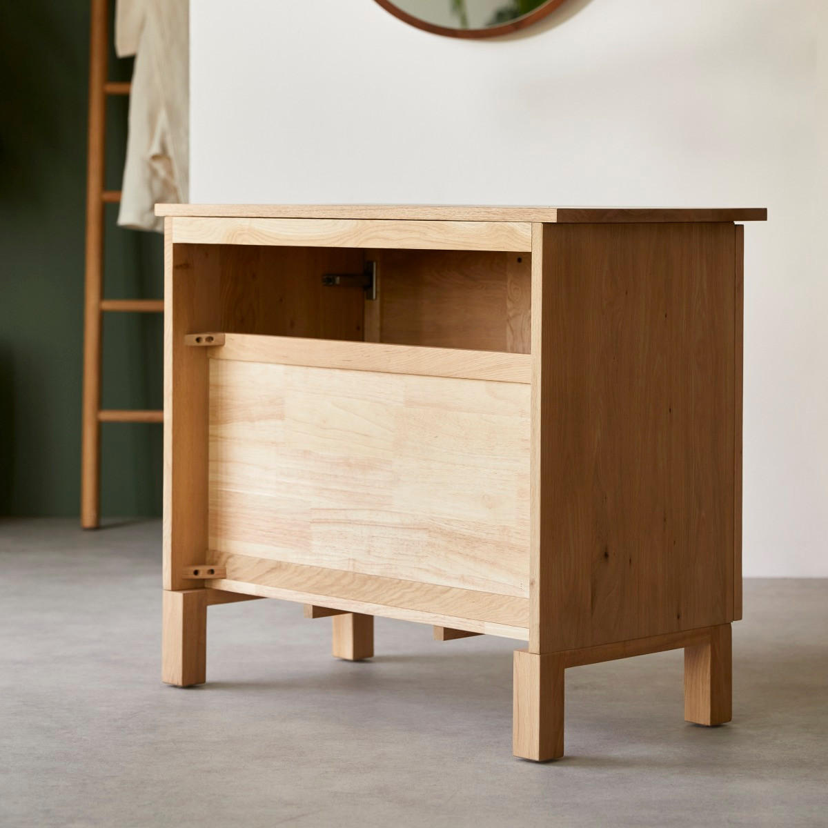WASCHTISCHUNTERSCHRANK Soho Natur aus Eiche - Naturfarben, Holz (85/75/45cm) - Tikamoon