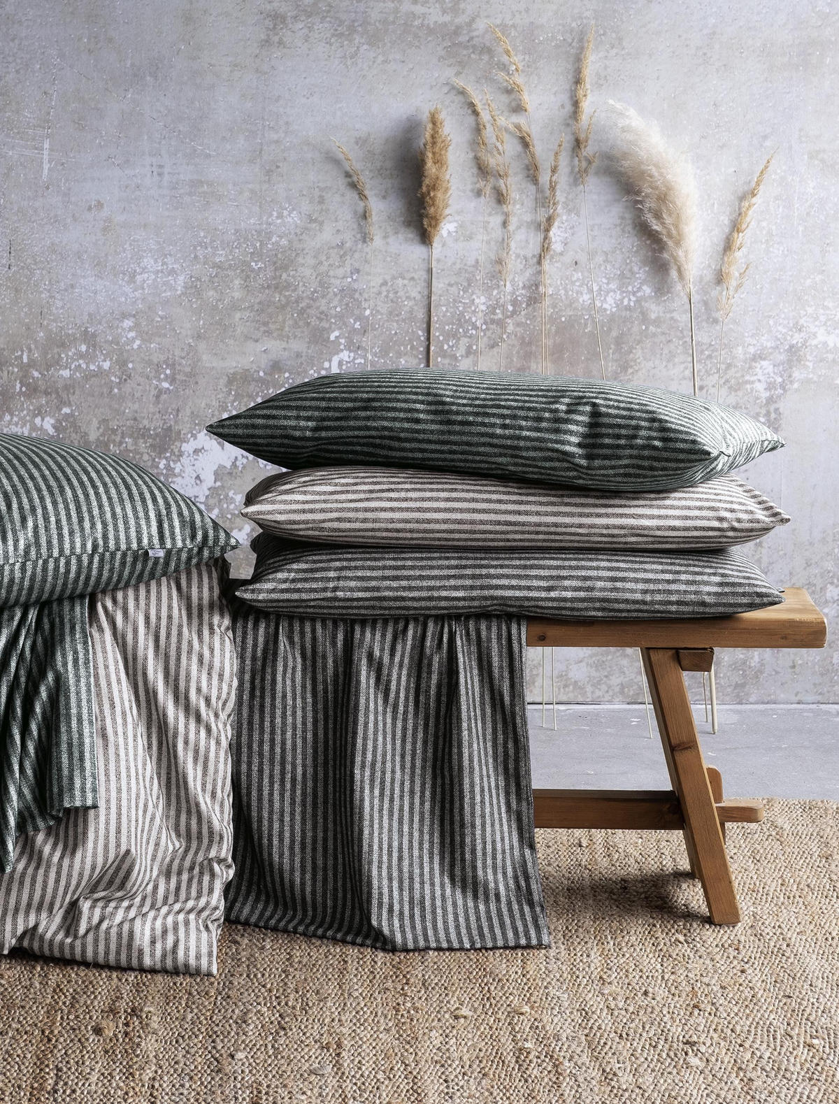 BETTWÄSCHE MINK 8872 - Grün, Textil (155/220cm) - Irisette