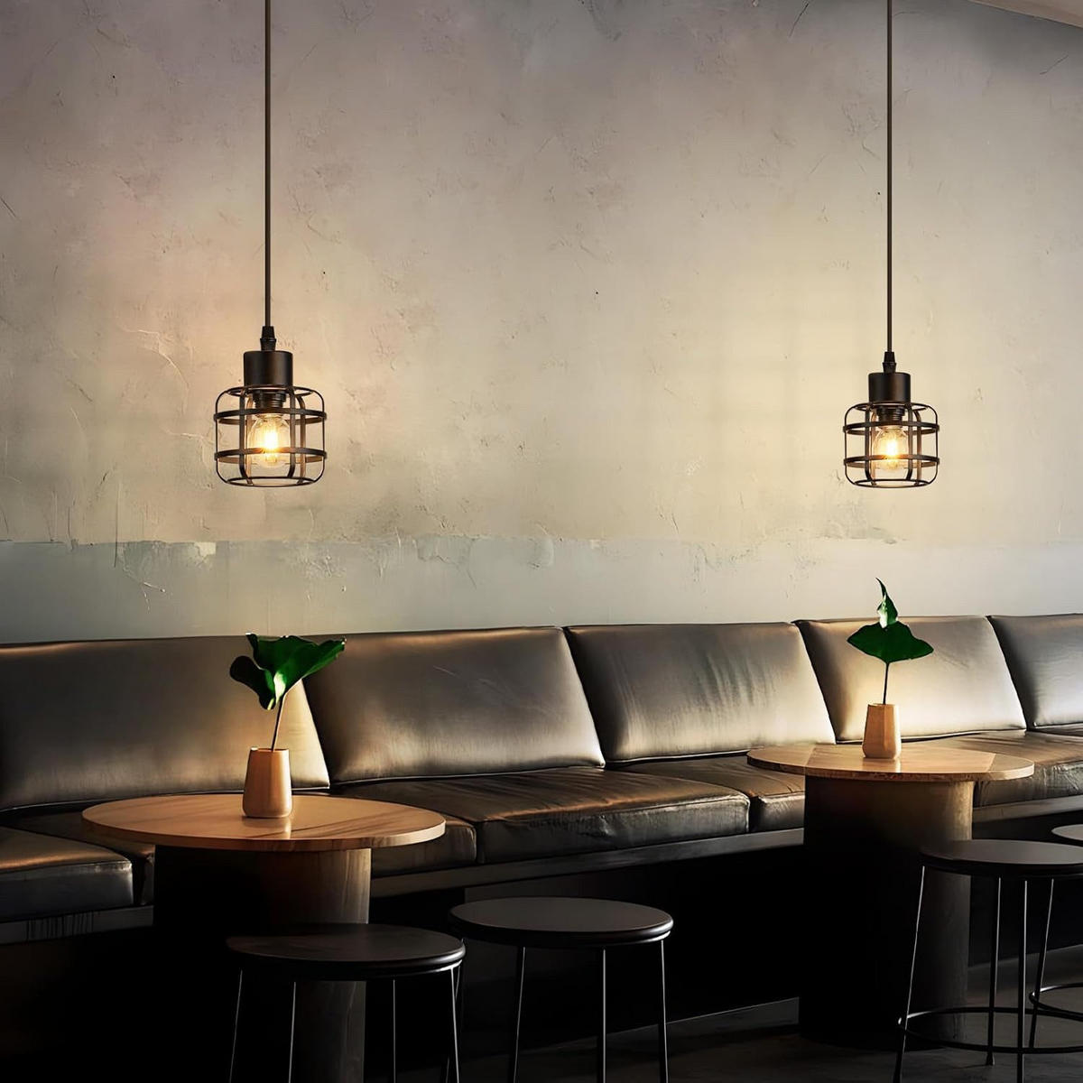 PENDELLEUCHTE ATTENDORN Ⅲ 10/10/140 cm - Schwarz, Metall (10/10/140cm) - Nettlife