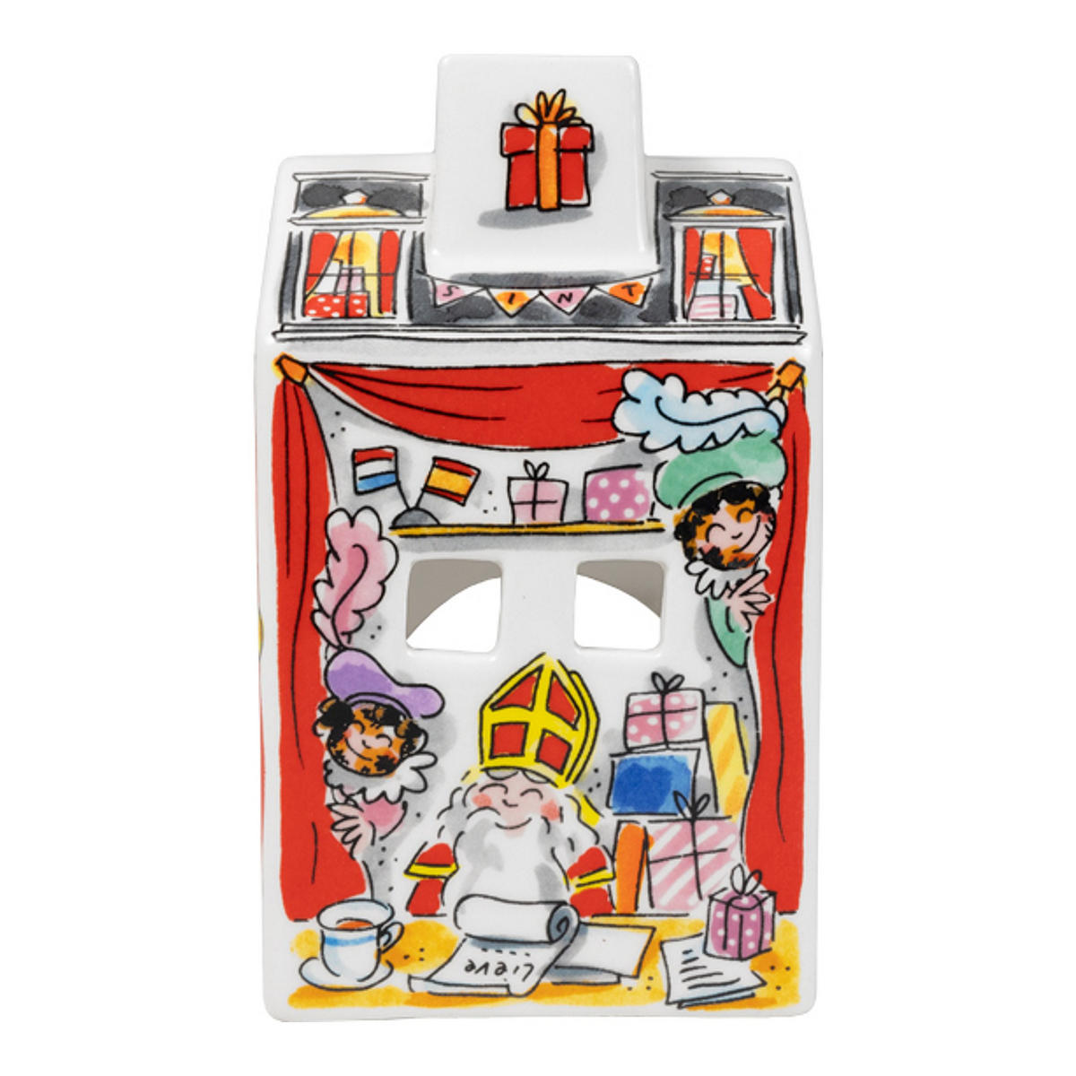 LICHTHAUS Nikolausabend in Bunt - 14,5cm - Multicolor, Keramik (8.5/14.5/8.3cm) - Blond Amsterdam