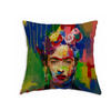 WENDE-KISSENHÜLLE POP-Collection Frida Gobelin/Samt bunt-schwarz 45/45 cm - Multicolor/Grün, Textil (45/45cm) - beties Heimtextil