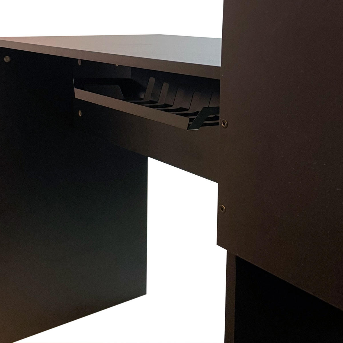 SCHREIBTISCH Schwarz 50/110/85 cm - Schwarz, Holzwerkstoff (110/50/85cm) - Mobili Rebecca