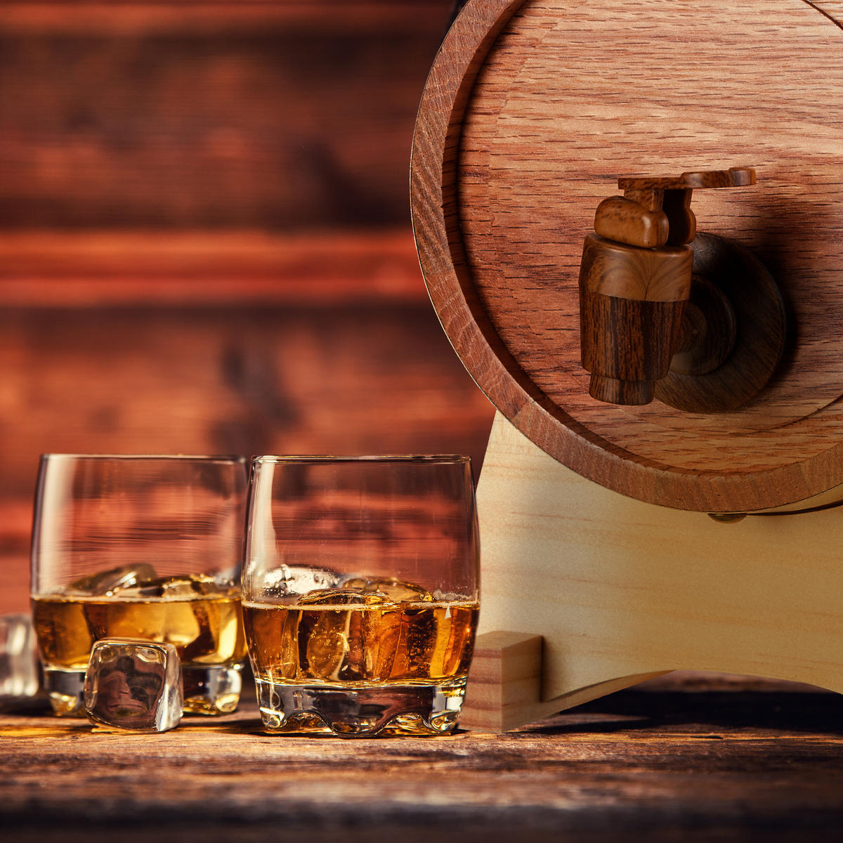 SUD na víno - svetlohnedá, kov/drevo (16/23/24cm) - Relaxdays