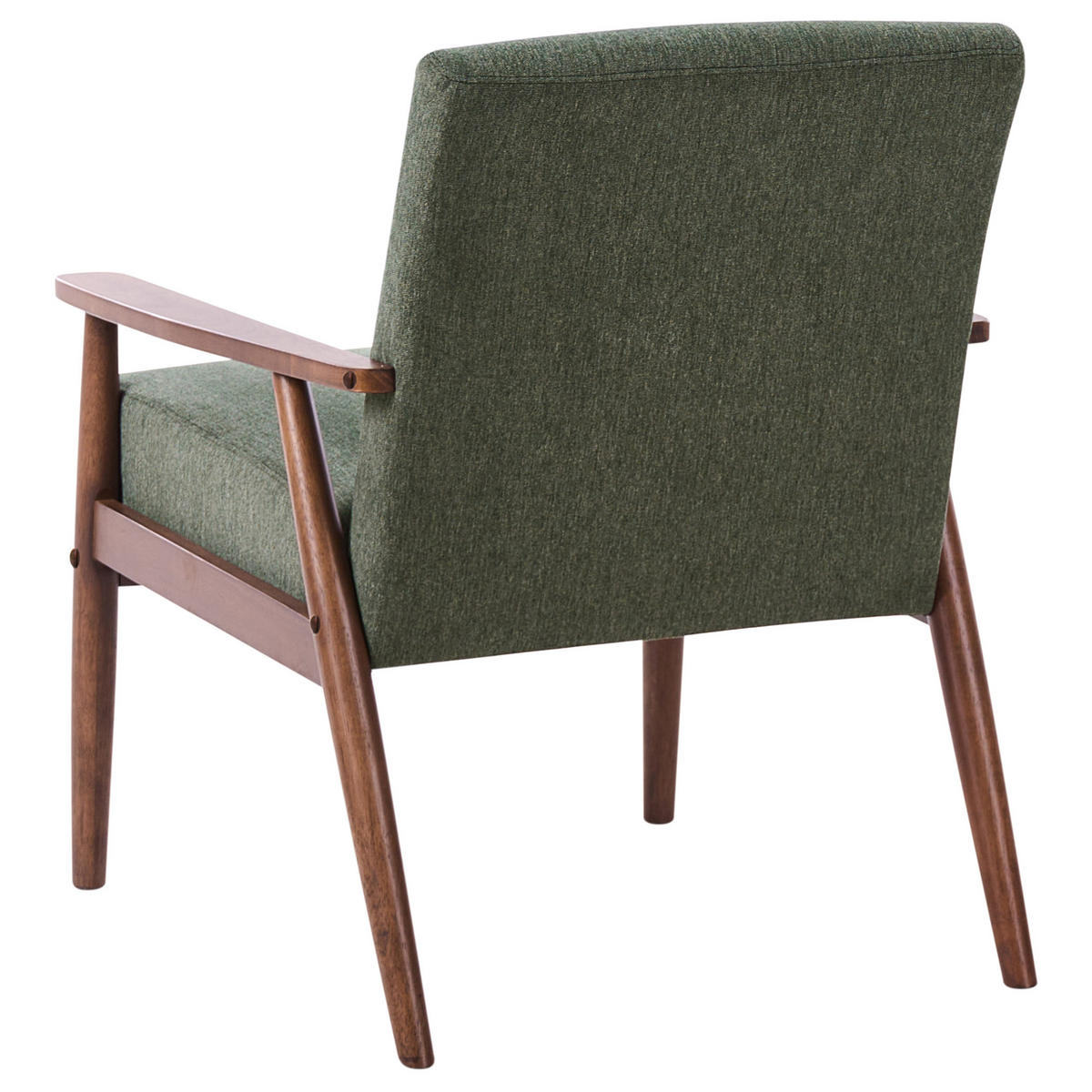 SADA POHOVEK 6-místná Látka Tmavě hnědá/Zelená Esrum - zelená barva/hnědá, textil (151/79/72cm) - Beliani