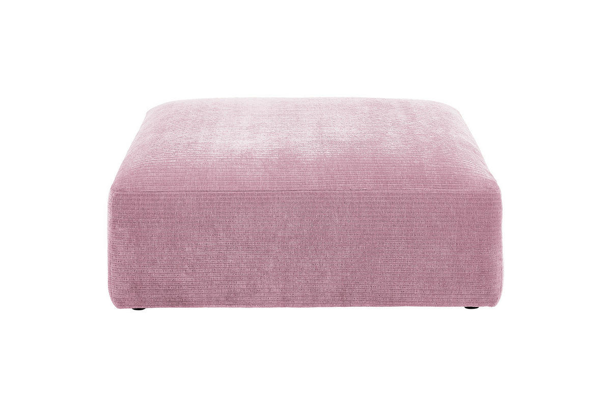 SOFA SITZELEMENT SEPHI Pink Cord - Pink/Schwarz, Kunststoff/Textil (107/39/107cm) - KAWOLA