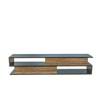 TV-ELEMENT Cortez Schwarz Alina - Schwarz/Cappuccino, Holzwerkstoff (160/40/35cm) - Decorotika