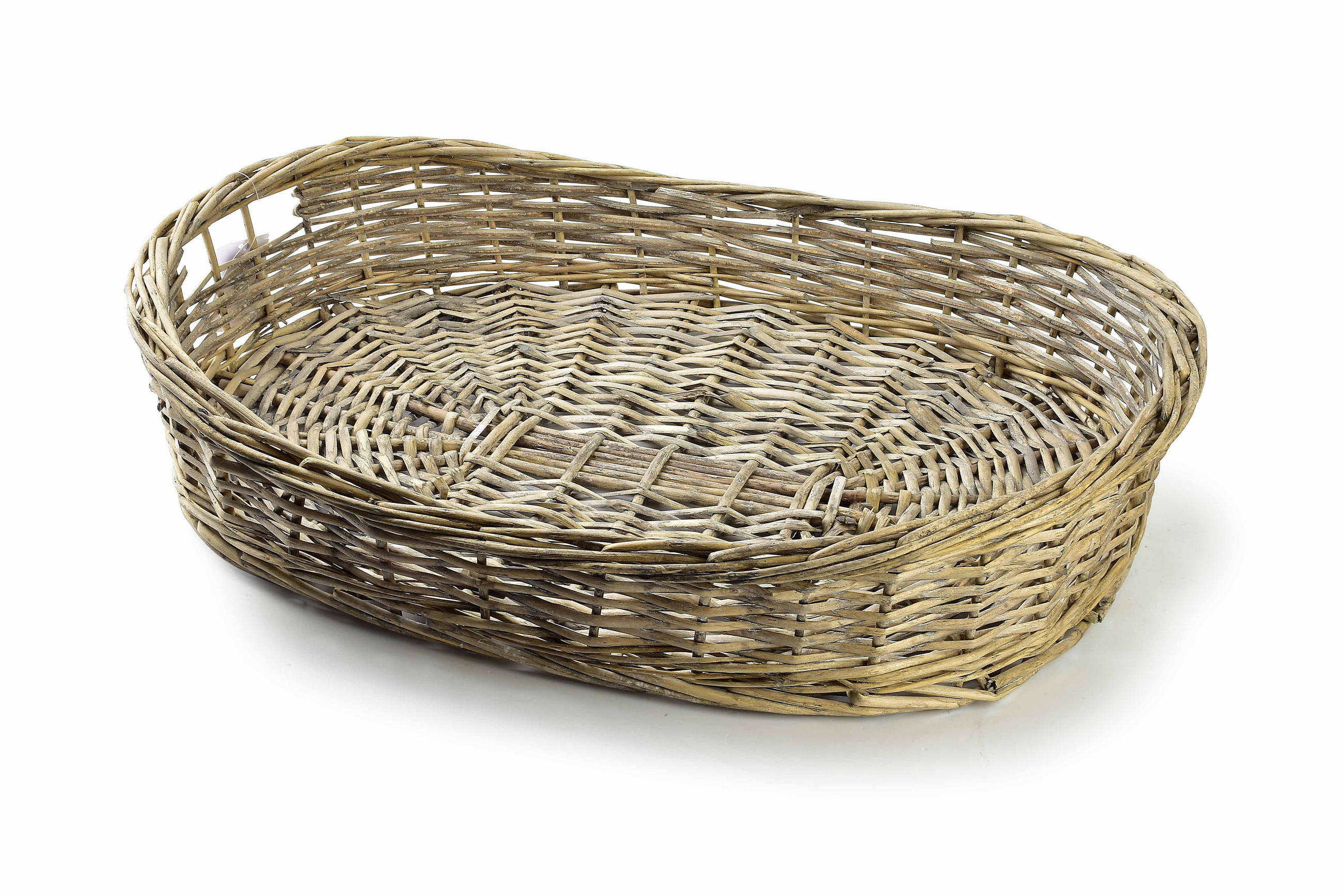 SERVIERTABLETT Gustav beige 53/39/10 cm Weide - Braun, Naturmaterialien (10cm) - Mondex