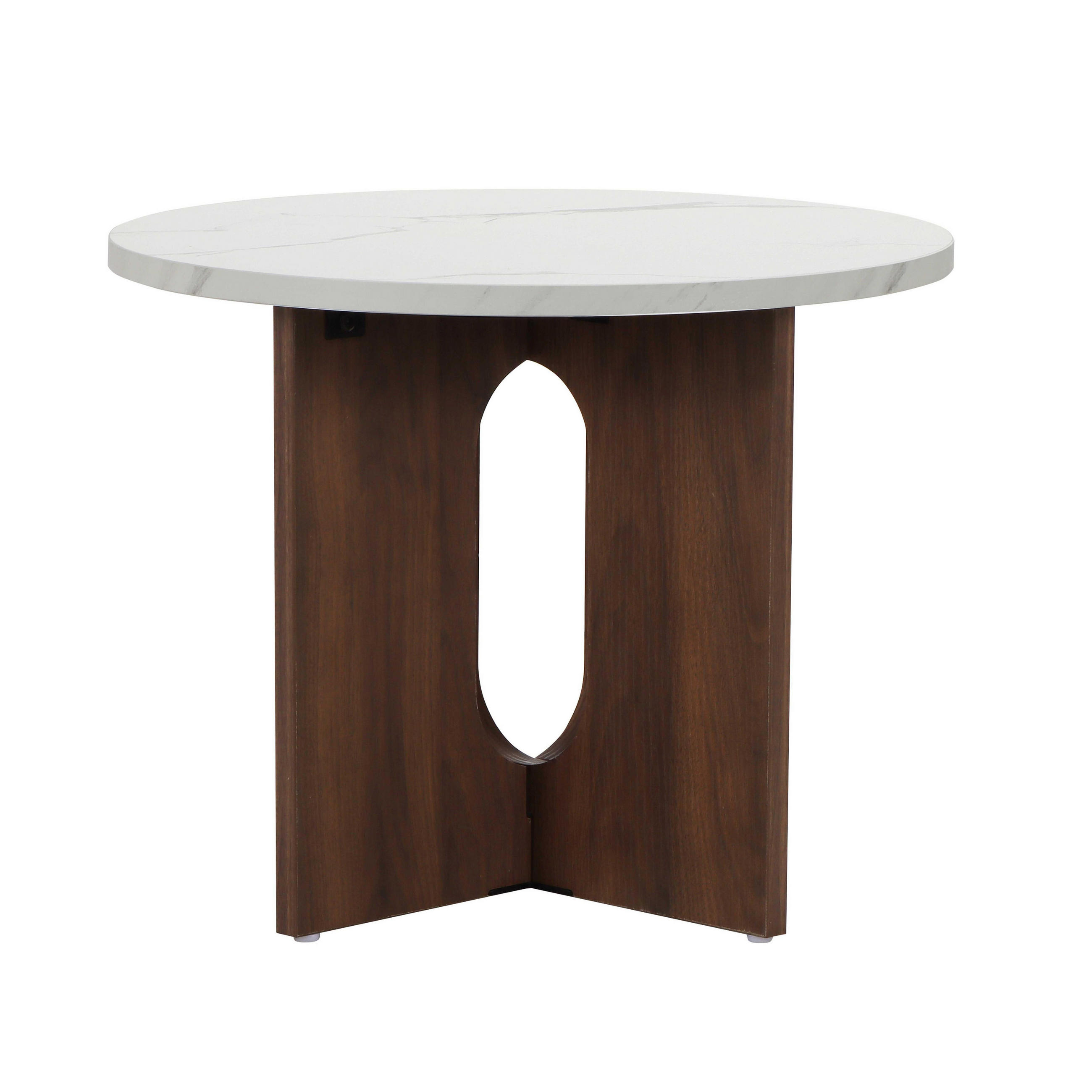 COUCHTISCH, dunkles Holzeffekt - Braun, Holz (50/50/40cm) - Oviala