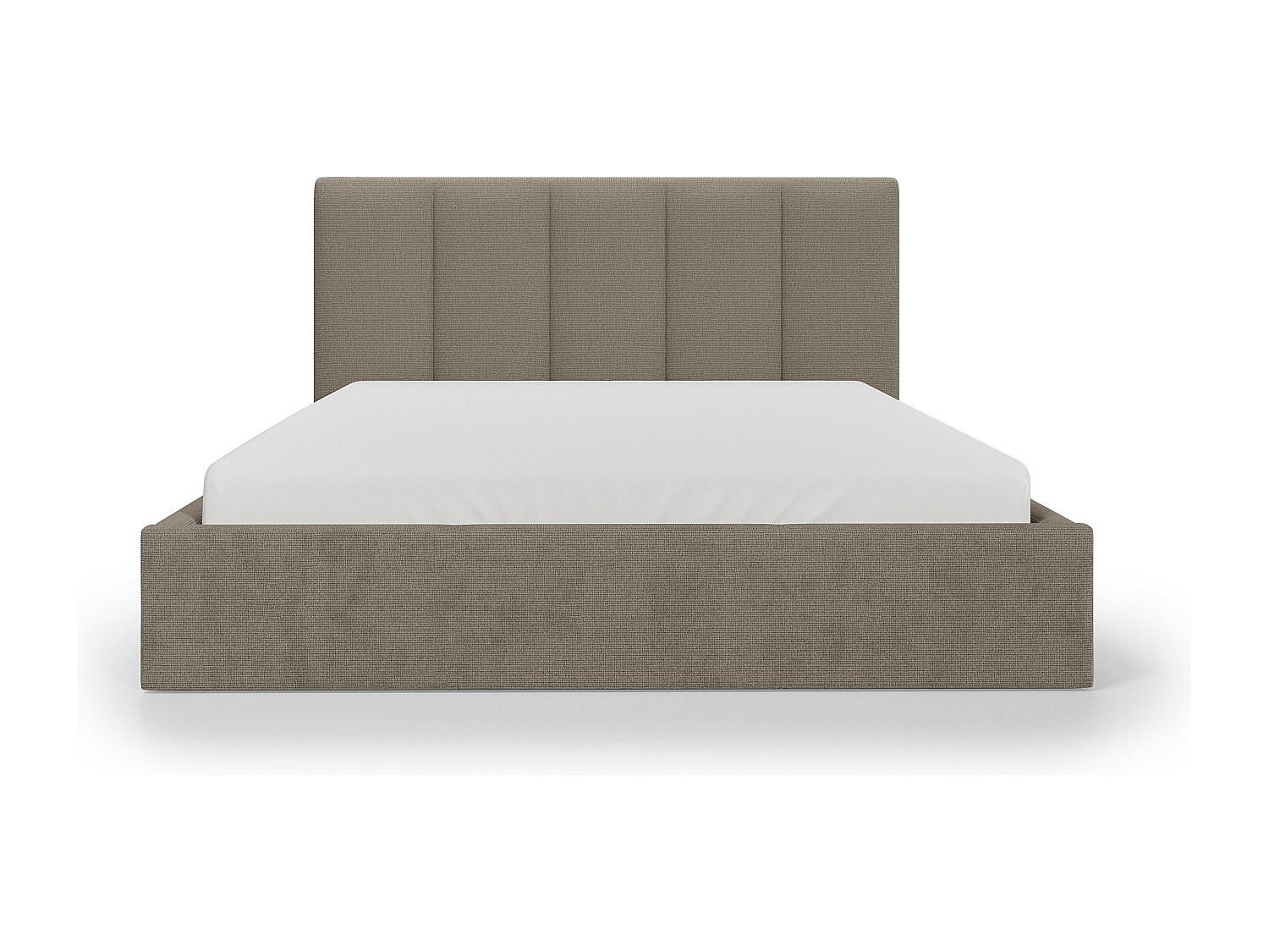 Vente-Unique Bett Taupe 180x200 cm