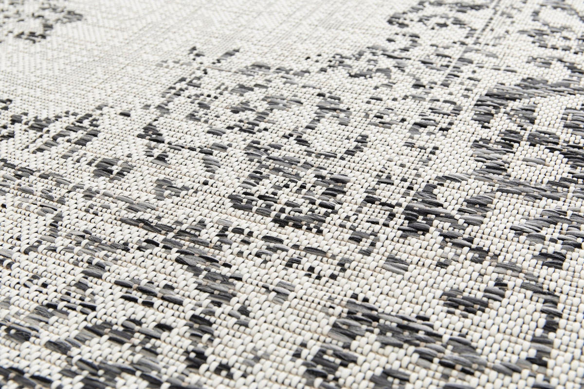 INDOOR-OUTDOOR-TEPPICH im schicken Boho-Stil grau - Grau, Textil (120/170cm) - AFK Living