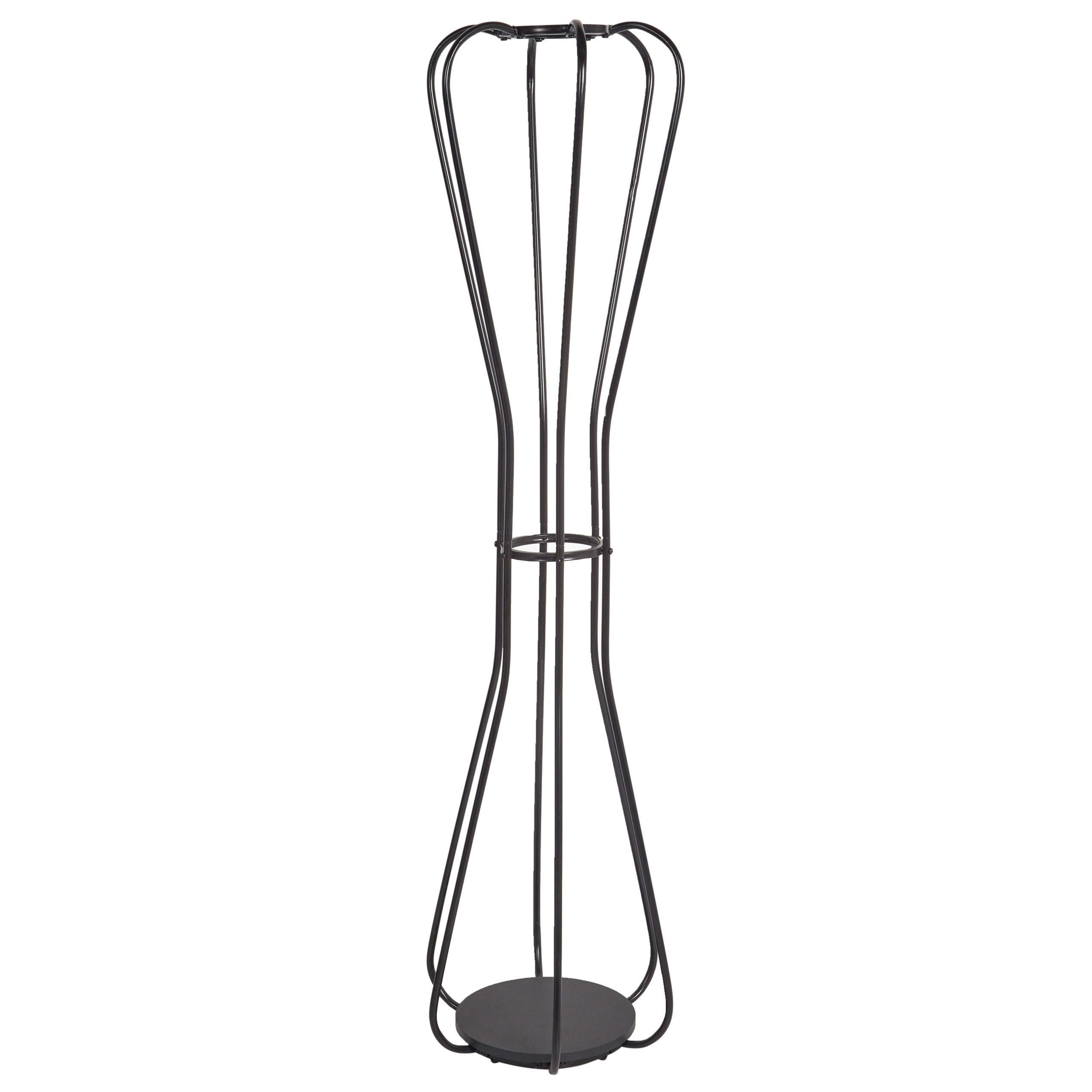 GARDEROBENSTÄNDER Metall schwarz 165 cm Ordway - Schwarz, Metall (42/165/42cm) - Beliani