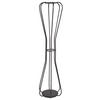 GARDEROBENSTÄNDER Metall schwarz 165 cm Ordway - Schwarz, Metall (42/165/42cm) - Beliani