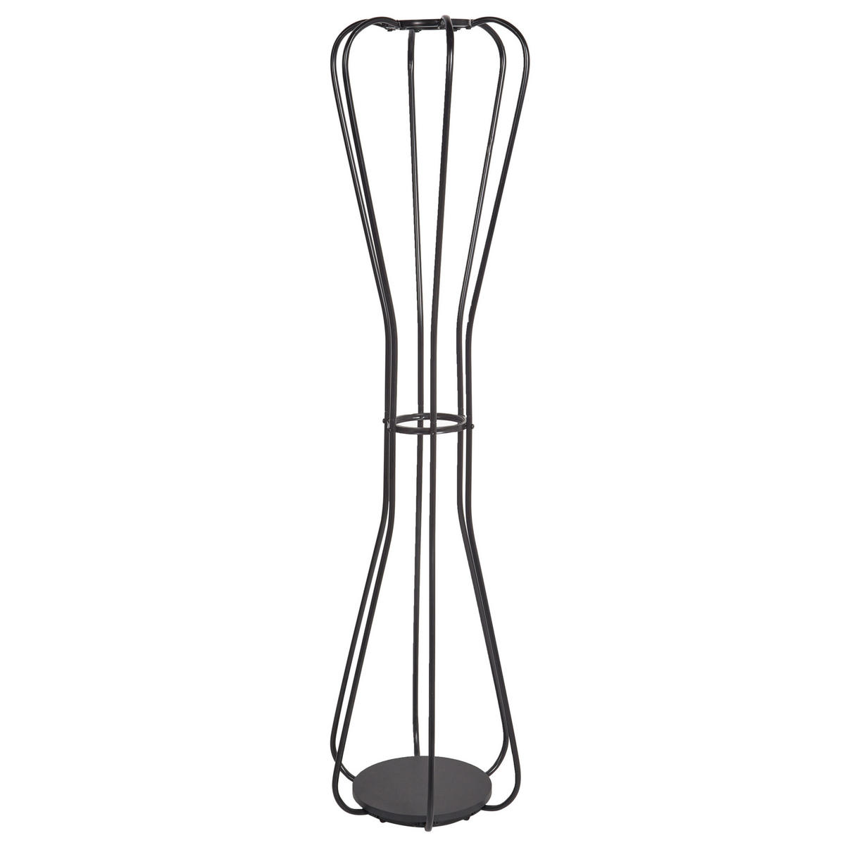 GARDEROBENSTÄNDER Metall schwarz 165 cm Ordway - Schwarz, Metall (42/165/42cm) - Beliani