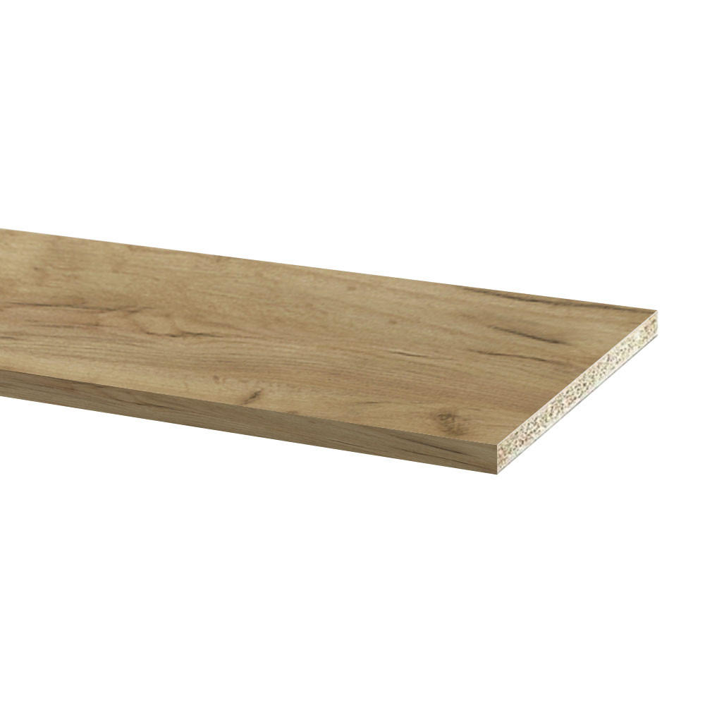 SOCKELLEISTE Wildeiche 200 / 1,8 / 10cm - Holzdekor - Wildeiche, Holzwerkstoff (1.8/200/10cm) - Feldmann-Wohnen