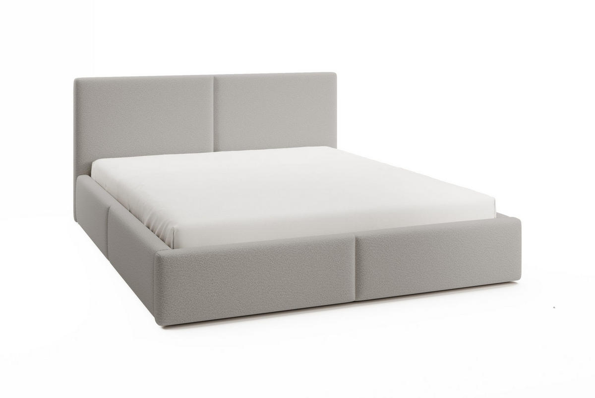 POLSTERBETT Toreira Slim 140x200 cm Hellgrau - Hellgrau, Holz/Textil (140/200cm) - Fedve