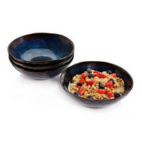 SCHALEN SET TOKIO - 4 teilig aus Steingut - Dunkelblau, Keramik (18cm) - Sänger