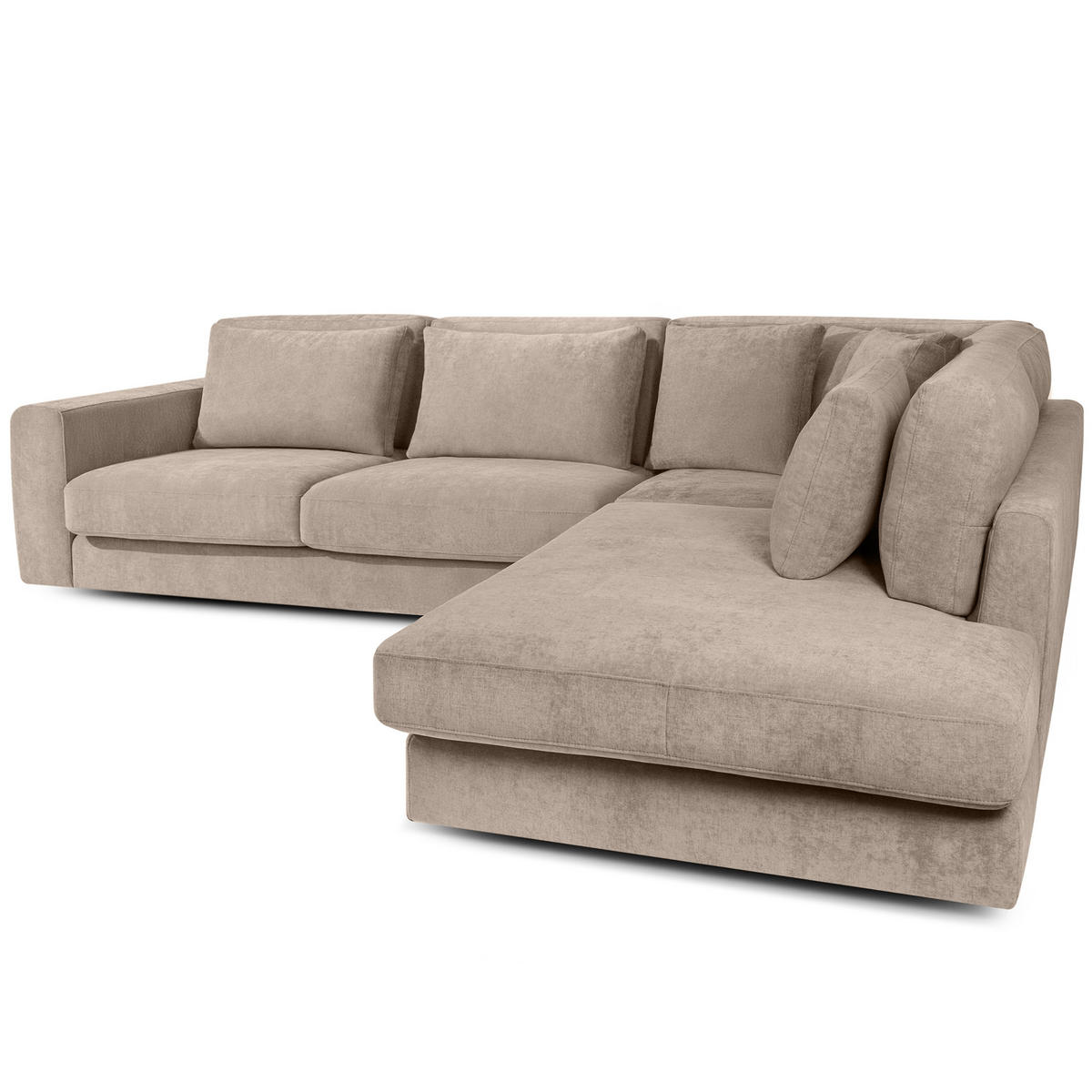 ECKSOFA rechts VERUS - Beige, Holz/Holzwerkstoff (297/248cm) - KONSIMO®