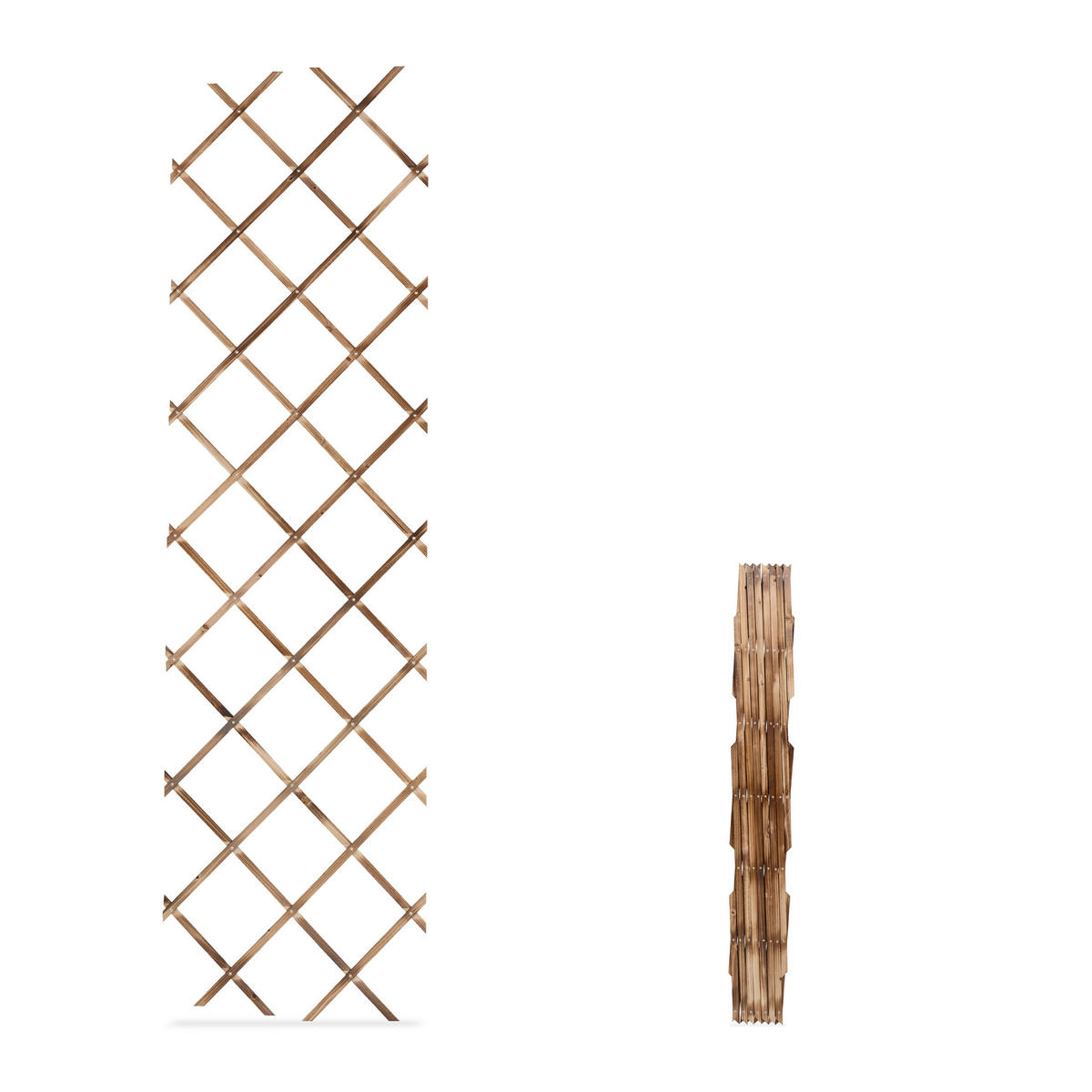 3XRANKGITTER - Multicolor, Holz (60/180/1cm) - Relaxdays