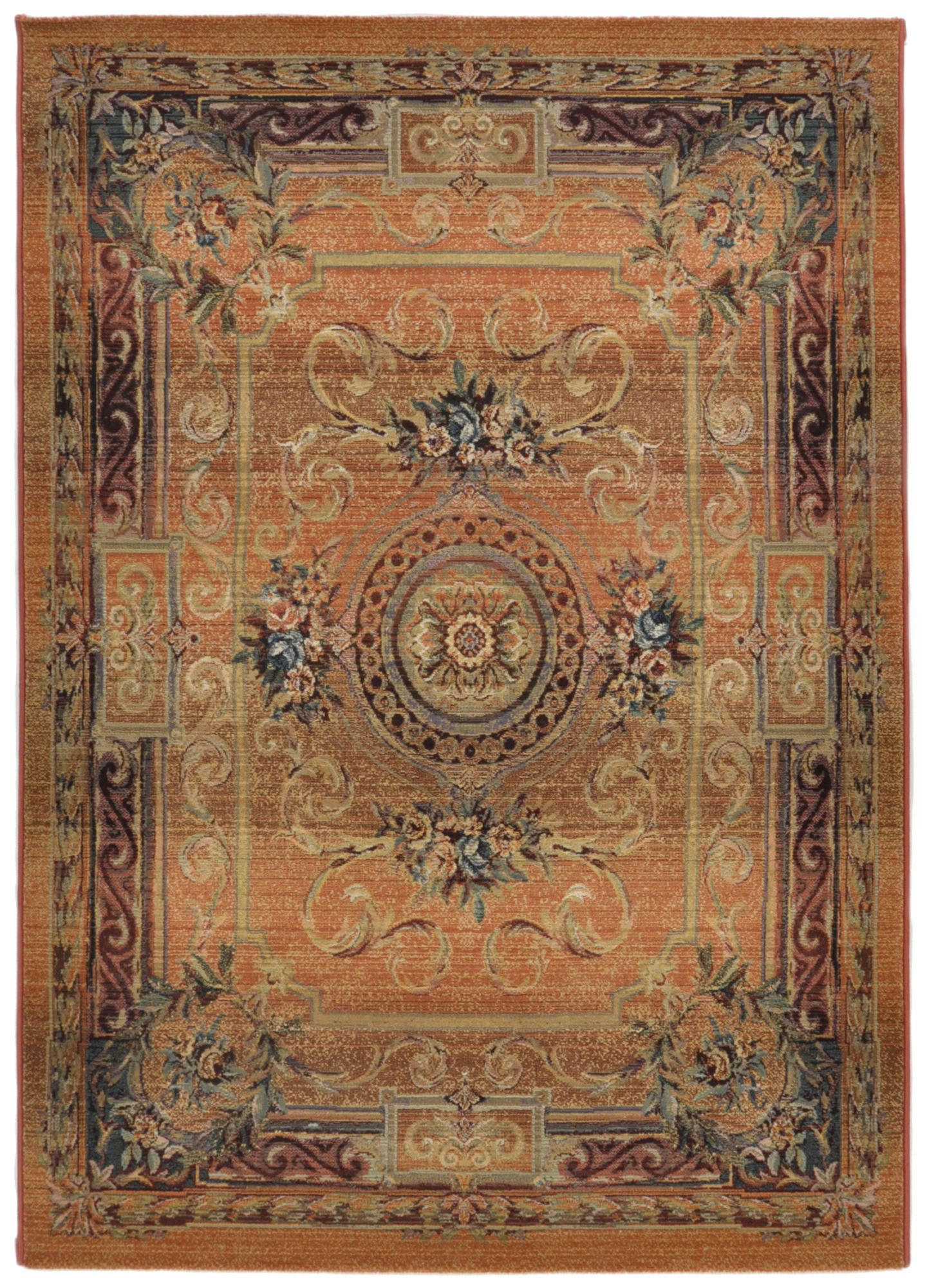 WEBTEPPICH Gabiro 856 140x200 cm - Rostfarben, Textil (140/200cm) - THEKO