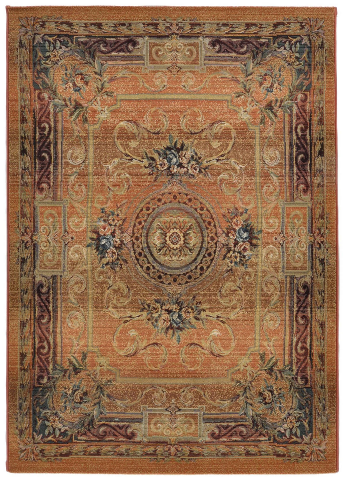 WEBTEPPICH Gabiro 856 140x200 cm - Rostfarben, Textil (140/200cm) - THEKO