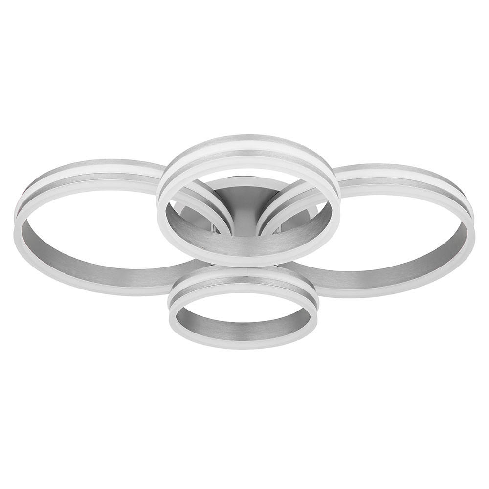 LED DECKENLEUCHTE Rubio Grau - Grau, Metall (85/65/14cm) - Globo Lighting