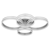 LED DECKENLEUCHTE Rubio Grau - Grau, Metall (85/65/14cm) - Globo Lighting