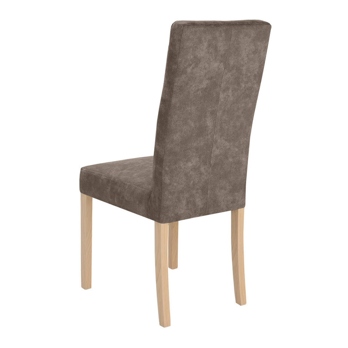 STUHL Solis mit Buchenholzbeinen, Polsterstuhl, Braun - Buchefarben/Braun, Holz (45/100/42cm) - Beautysofa