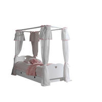 HIMMELBETT Kamila 212x198x98 aus MDF in Weiß - Beige, Holzwerkstoff (90/200cm) - 58aufmkessel