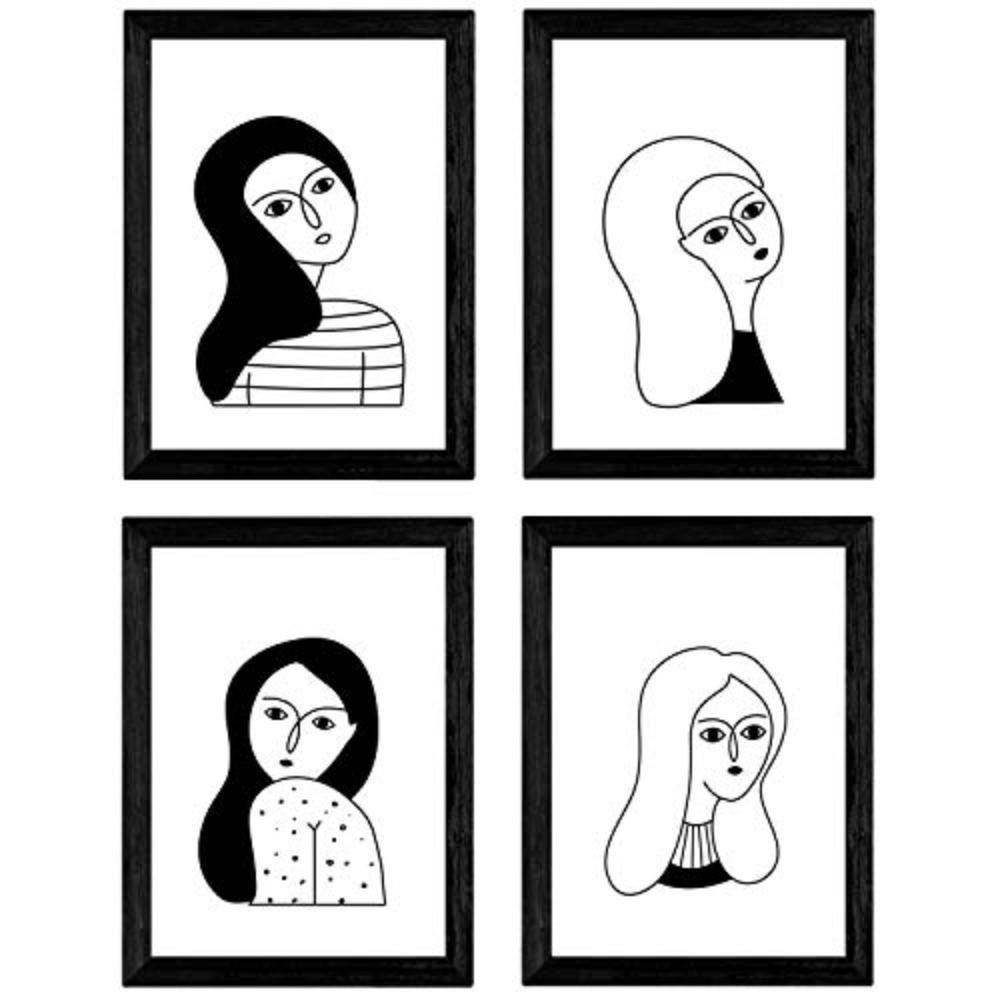 Nacnic Poster Schwarz 29.7x3 cm