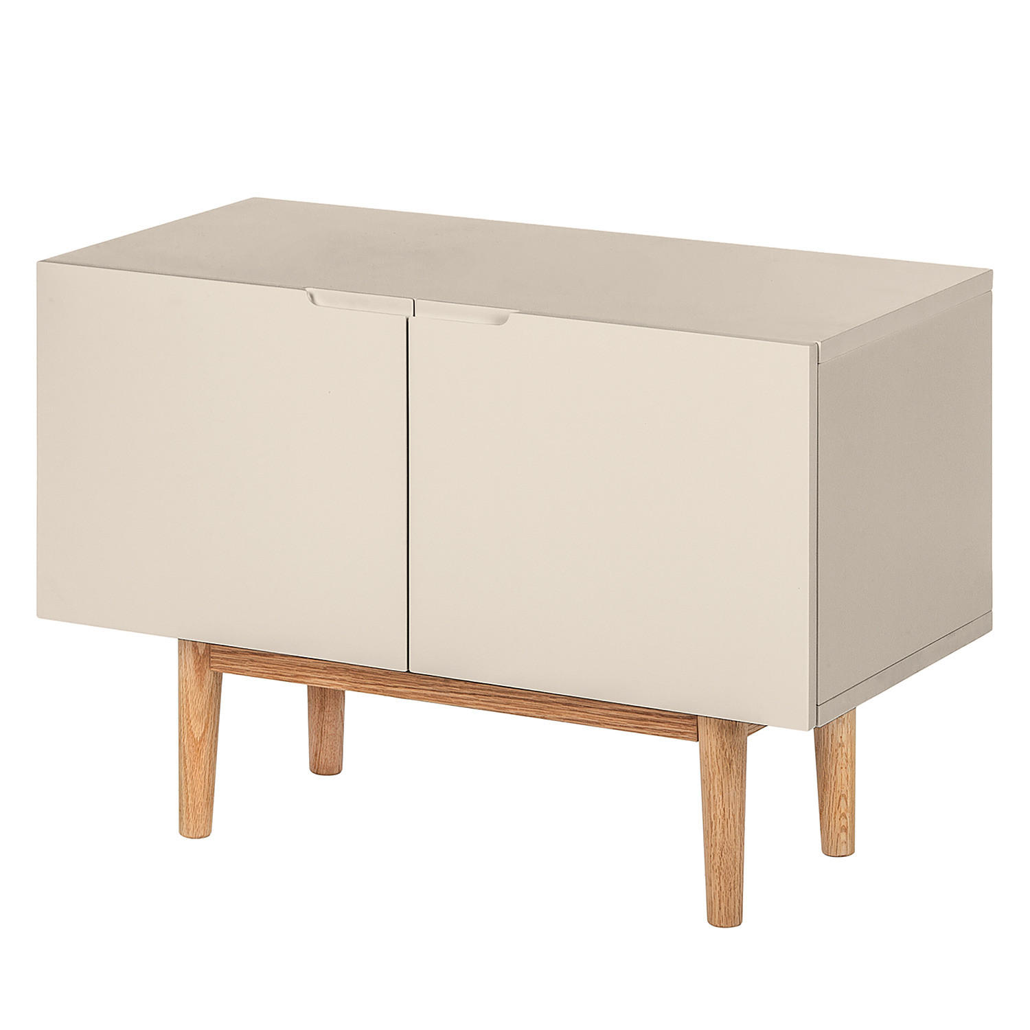 SCHUHKOMMODE - Taupe, Eichenholz/Holz (76/52/37cm) - home24