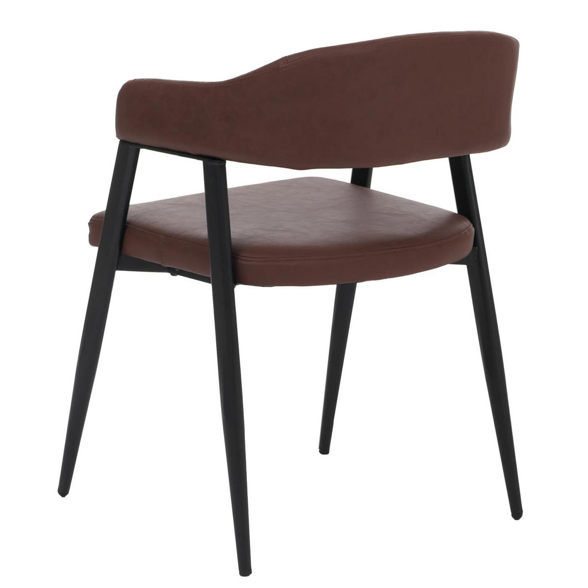 JEDÁLENSKÁ stolička Červenohnedá - červenohnedá/hrdzavá, plast (51/77/52cm) - MCW