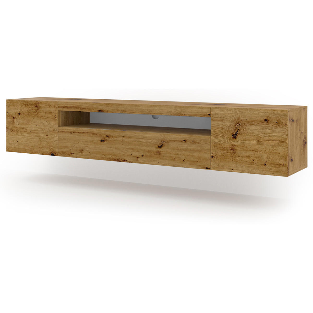 TV-MÖBEL Aurus Holz - Braun, Holzwerkstoff (200/36/37cm) - Petits-meubles