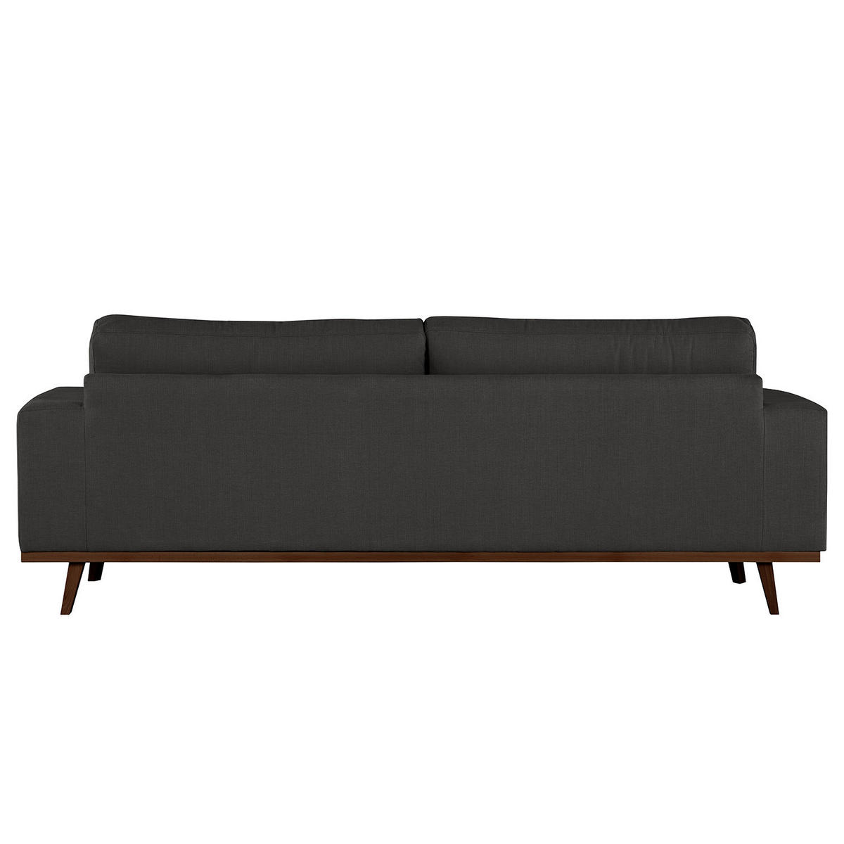 2-SITZER SOFA - Anthrazit/Buchefarben, Buchenholz/Textil (197/81/88cm) - home24