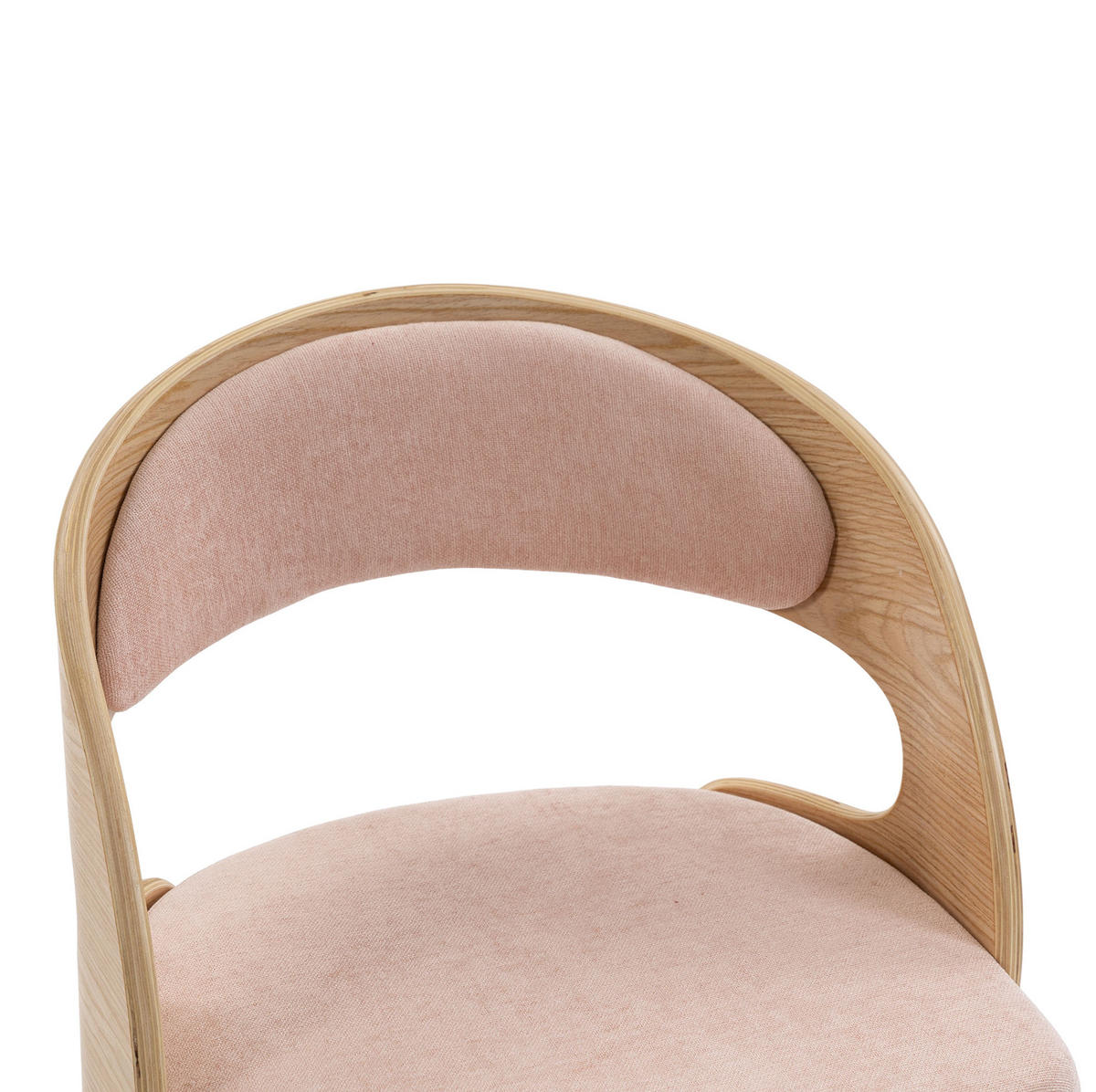 ESSZIMMERSTUHL drehbar ca. 44 x 41 x 75 cm Leinen Pink - Pink, Holz (44/72/41cm) - Meubliv