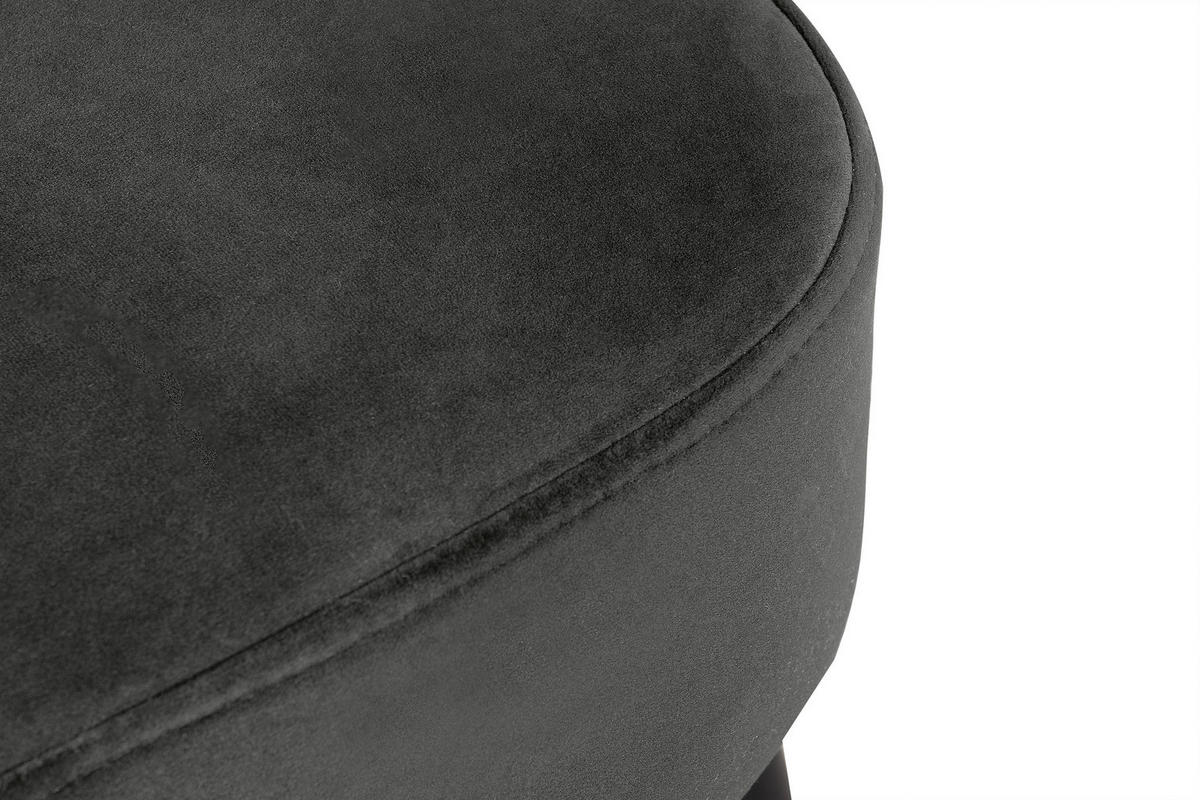 COCKTAILSESSEL DUCO auf hohen Beinen, Graphit/Eiche - Eichefarben/Graphitfarben, Holz/Textil (63/89/65cm) - KONSIMO®