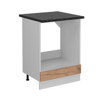 HERDUMBAUSCHRANK R-Line Goldkraft Eiche 60 cm AP Anthrazit - Honigeiche/Eiche Wotan, Holzwerkstoff (60/81.6/60cm) - Vicco