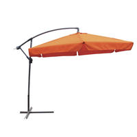 AMPELSCHIRM Calli Ø 300cm 6-eckig Terrakotta Sonnenschirm mit Ständer - Terracotta, Kunststoff (300/300cm) - DELUKE