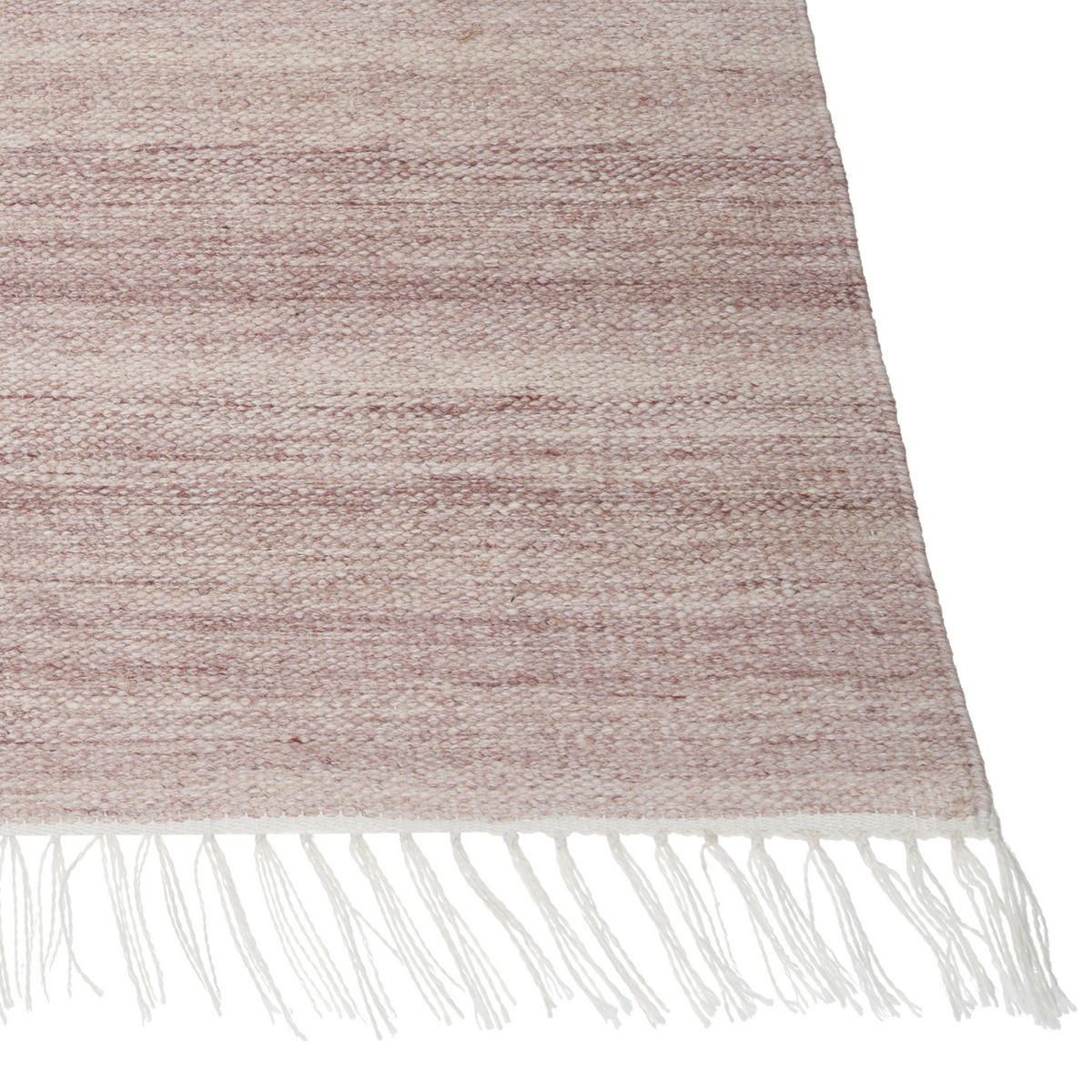 TEPPICH geflochten Malhia 230/160 cm - Rot, Kunststoff (160/230cm) - Beliani
