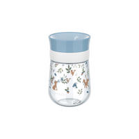 360° TRINKLERNBECHER Mio (2025) Forest Friends 300 ml - Weiß/Hellblau, Kunststoff (0.3L) - Mepal